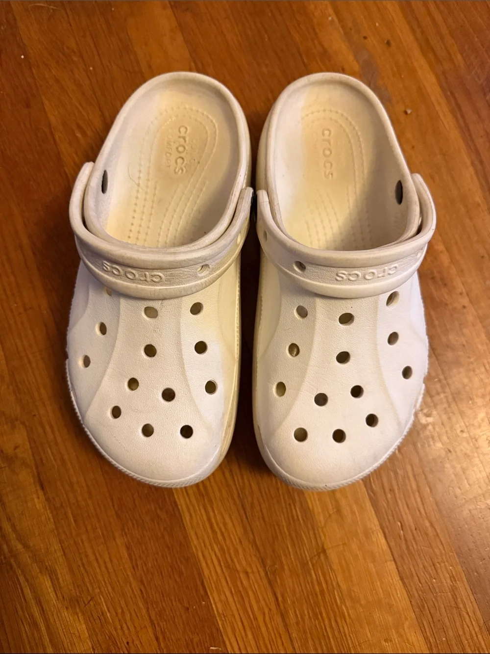 CROCS Platform/tall Clog in White W6
